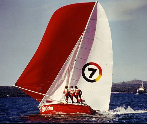 Iain Murray has had a 30 year Association with Channel 7 through his 18ft skiff program © Frank Quealey /Australian 18 Footers League http://www.18footers.com.au